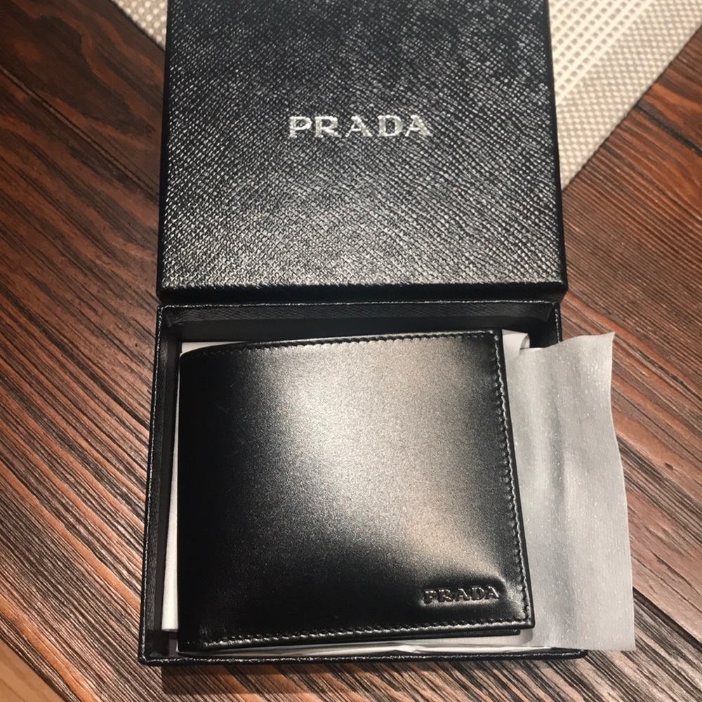 Prada leather wallet
